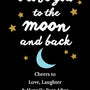 Moon and Back Stars