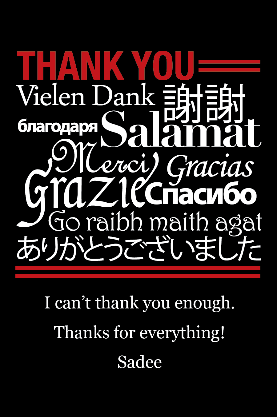 Language of Thanks