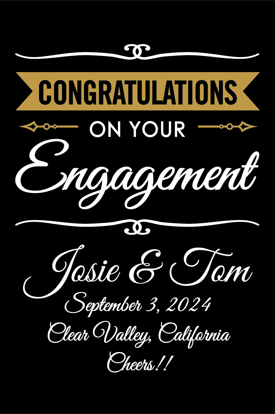 Congratulations Engagement Banner