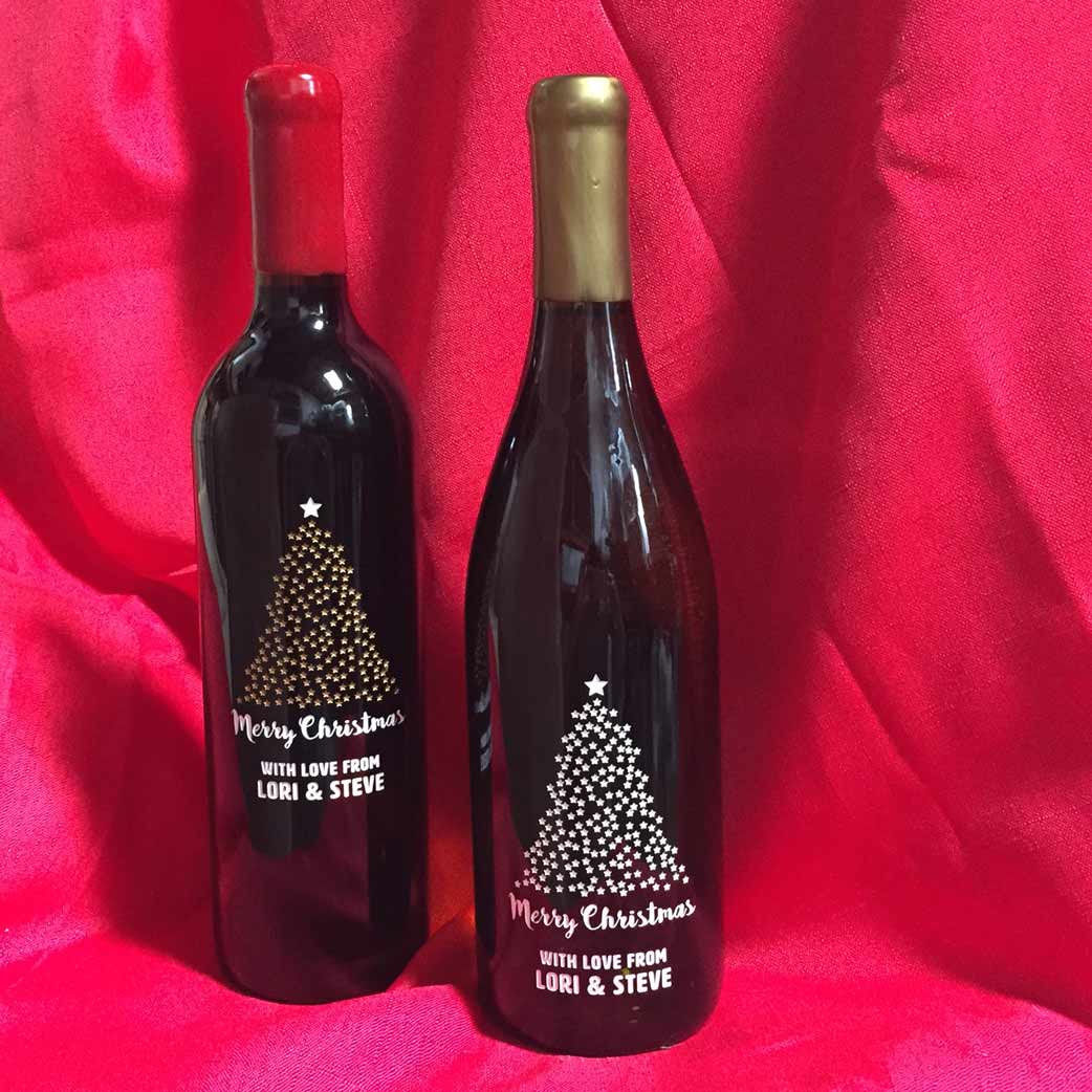 Christmas Personalized Wine Gift 