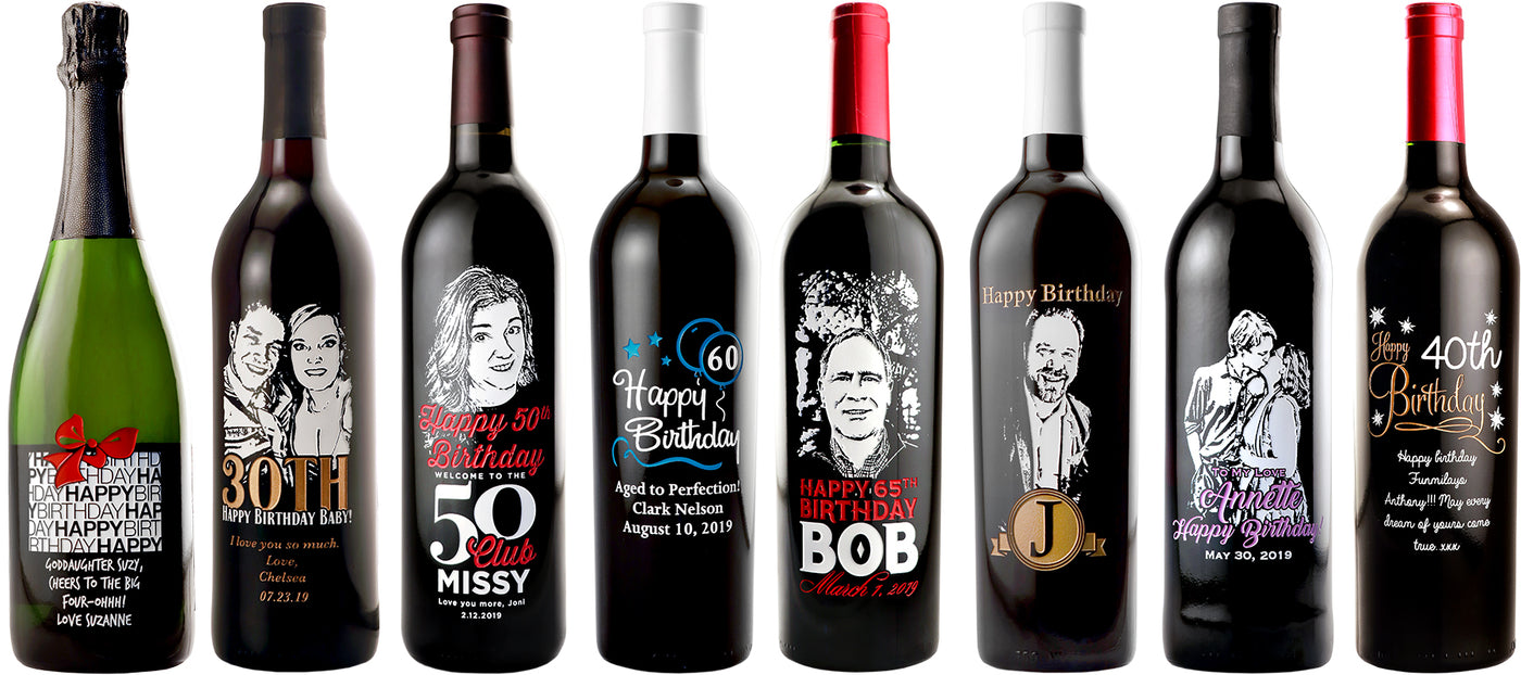 Personalized Birthday Wine Label Birthday Gift 40th Birthday 