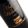 etched corporate gift red wine bottle engraved for holiday gifts