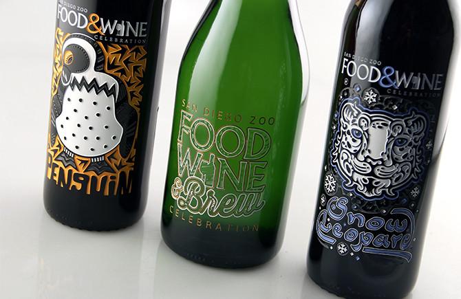 Custom engraved champagne bottles for special events by Etching Expressions