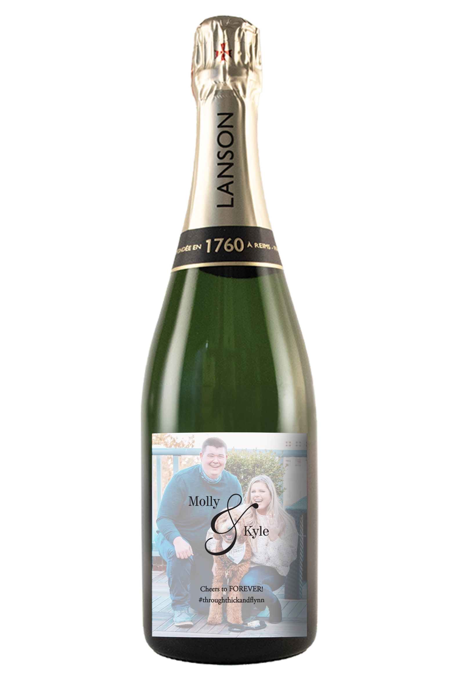 Custom Label with your Engagement Photo