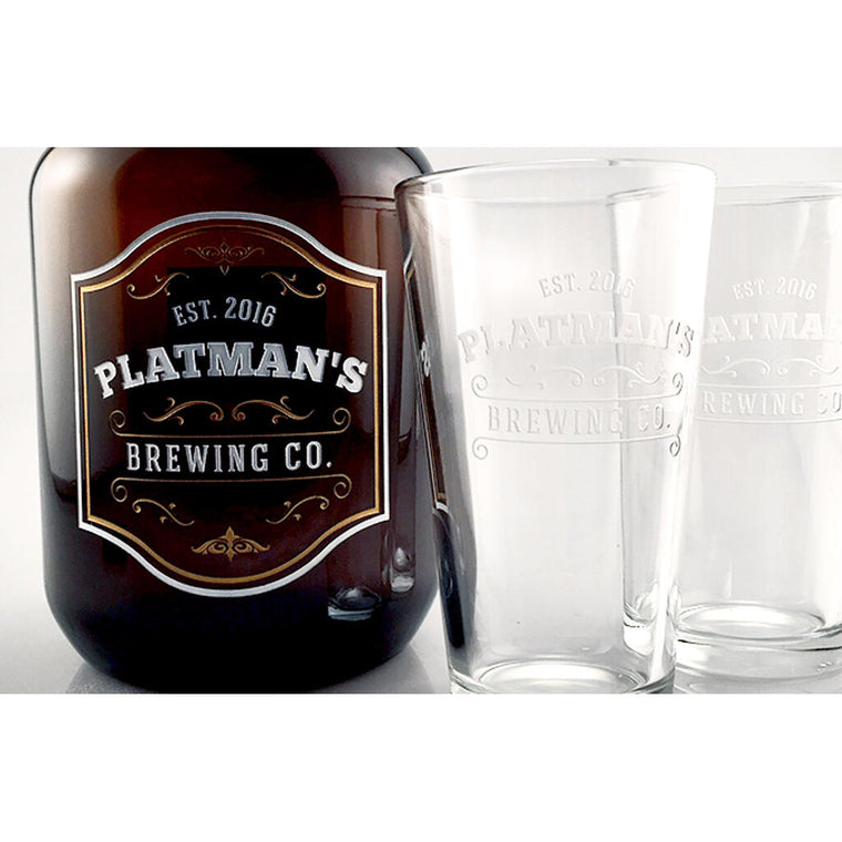 personalized beer glasses