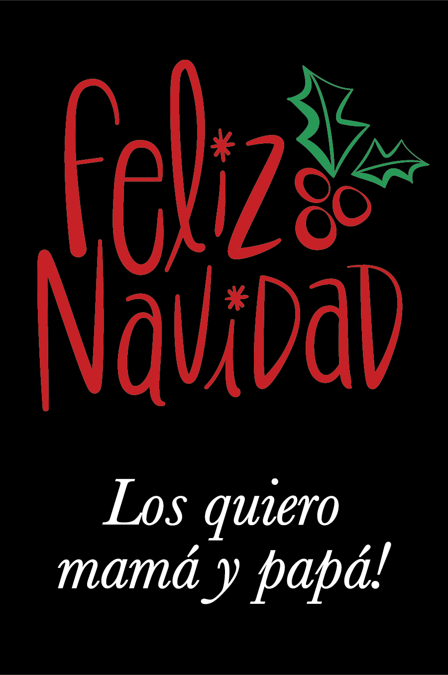 Feliz Navidad Berries (Spanish)