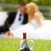 mini champagne wedding favors