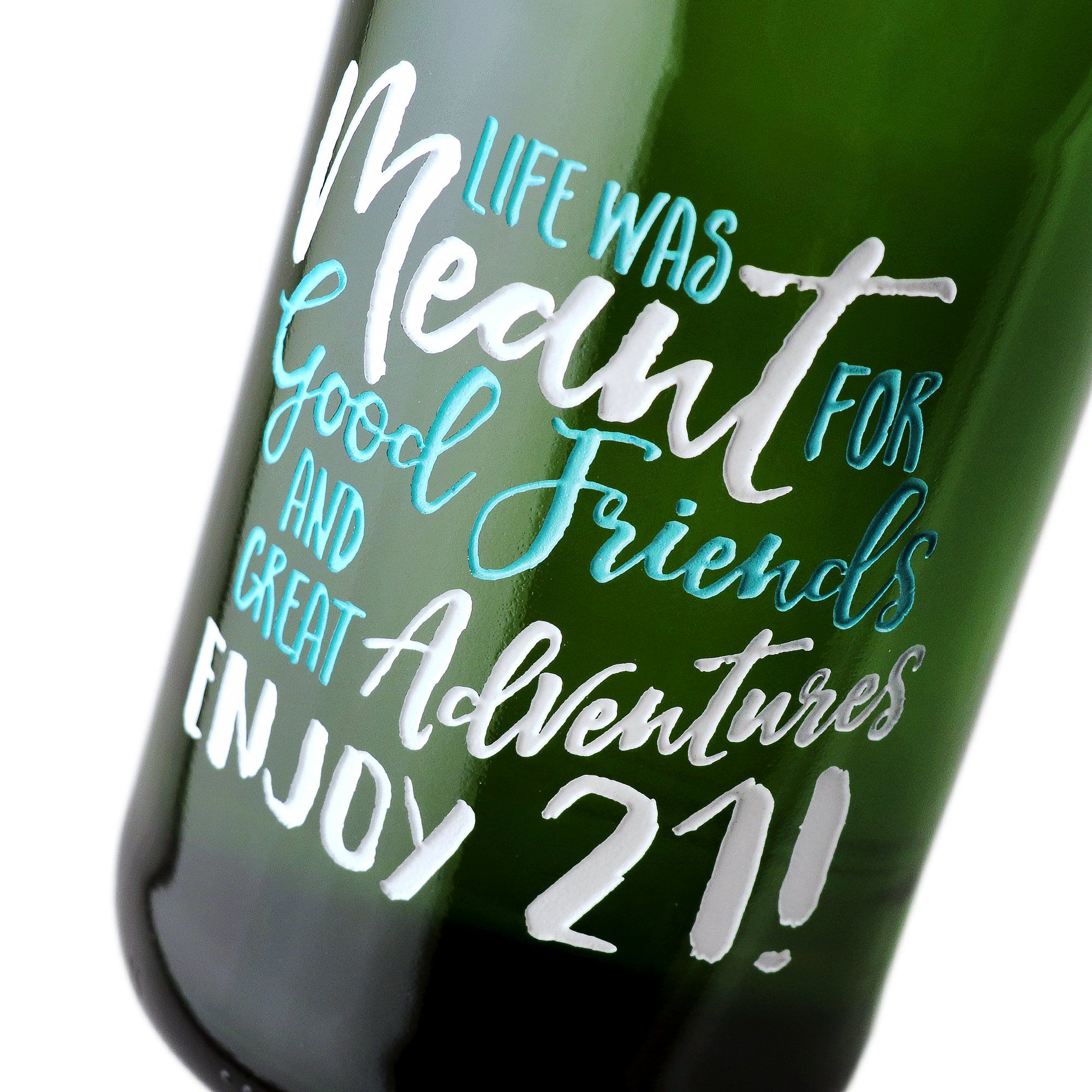 Personalized 21st Birthday Champagne Gift Printable. 🎁