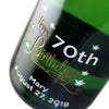Happy 70th Birthday custom engraved champagne birthday gift by Etching Expressions