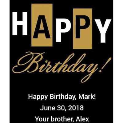 Balsamic Vinegar / Olive Oil - Happy Birthday Bold