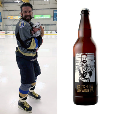 Your photo custom etched beer bottle birthday gift by Etching Expressions