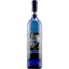 custom etched blue wine bottle with personalized photo by Etching Expressions