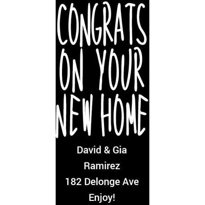 Personalized Champagne - Congrats on Your New Home