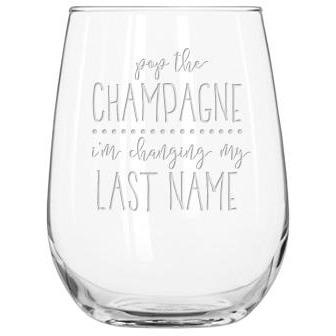 Stemless Wine Glass - Bridesmaid Designs