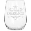 Stemless Wine Glass - Bridesmaid Designs