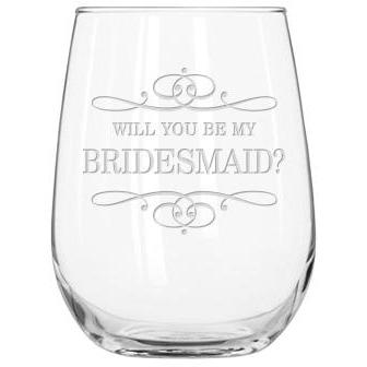 Stemless Wine Glass - Bridesmaid Designs