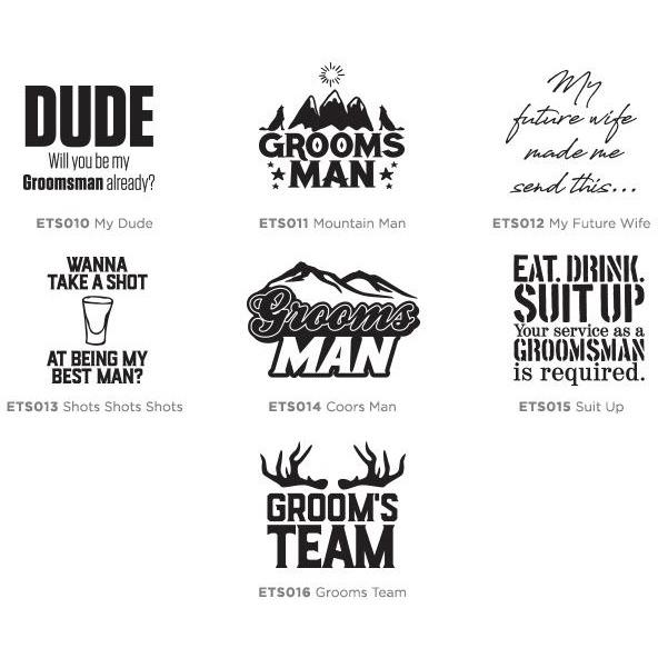 Pint Glass - Groomsmen Designs