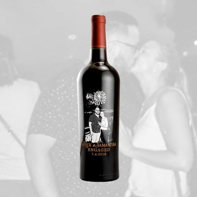 Red Wine - Upload Your Own Engagement Photo!