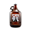 Custom Beer Growler with Your Picture personalized birthday gift by Etching Expressions