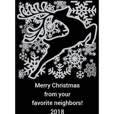 Oil/Vinegar - Happy Holidays Reindeer