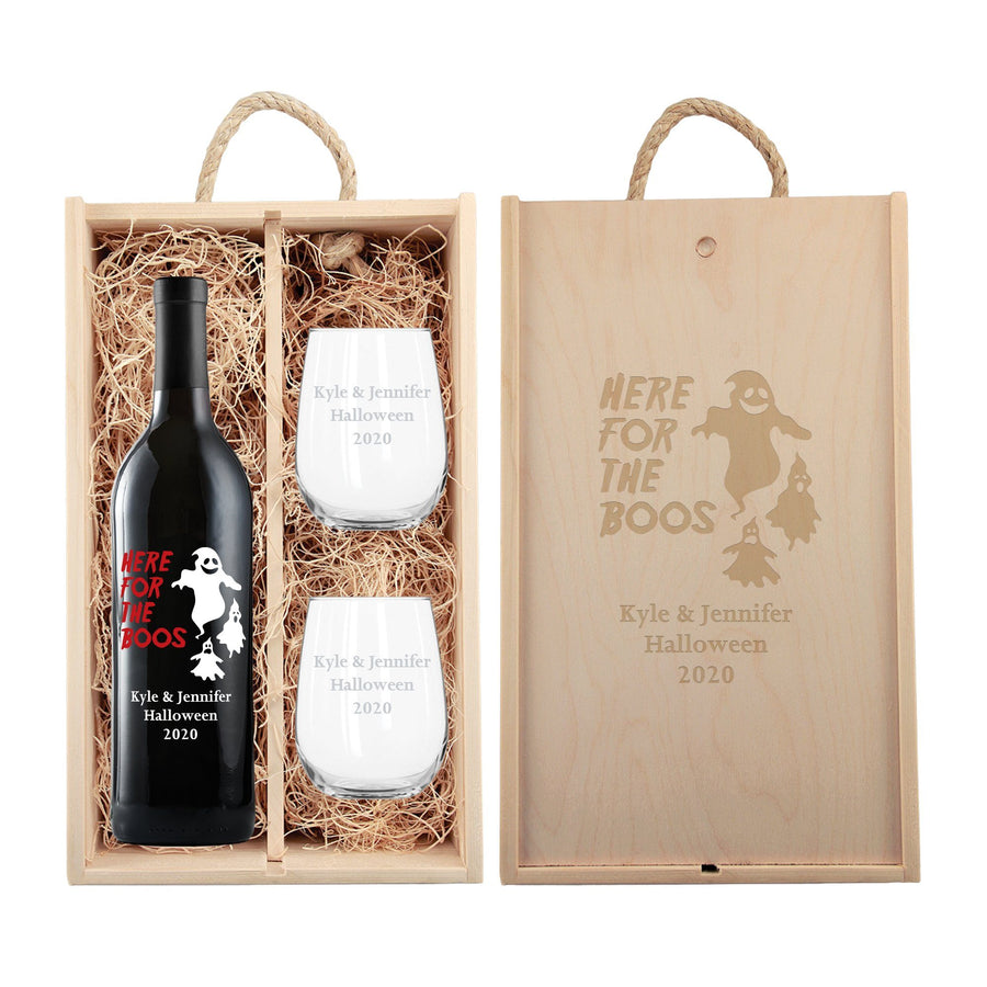 Red Wine - Here for the Boos Gift Set