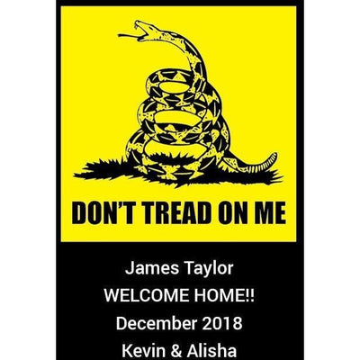 Personalized Champagne - Don't Tread on Me