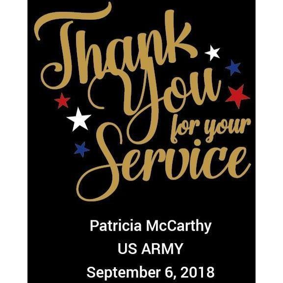 Thank You for Your Service customized beer growler military gift by Etching Expressions