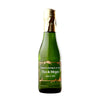 Custom mini champagne bottle floral frame design by Etching Expressions