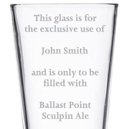 Custom etched pint glass gift for beer drinkers by Etching Expressions