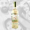 Custom photo white wine bottle gift by Etching Expressions