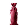 Red satin wine bag for wine and champagne gifts by Etching Expressions