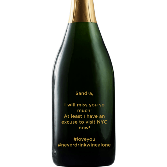 Personalized Champagne Gift - Customize Your Text for Any Occassion