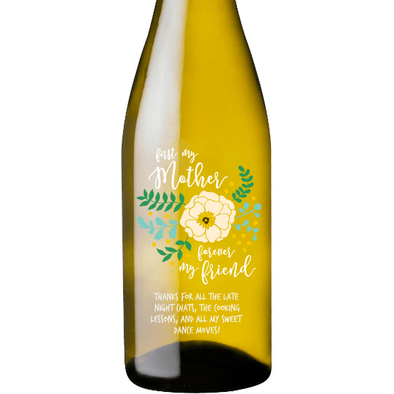 Personalized White Wine - Friend Mother