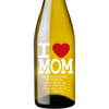 Personalized White Wine - I heart Mom