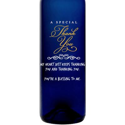 Personalized Blue Bottle - Special Thank You