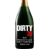 Dirty 30 personalized champagne bottle 30th birthday gift by Etching Expressions
