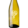 Personalized Etched White Wine Bottle Gifts - Love Shape
