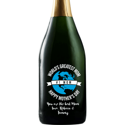 Personalized Champagne - World's Greatest Mom