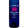 A Night to Remember girlfriends group custom blue wine bottle bachelorette party gift by Etching Expressions