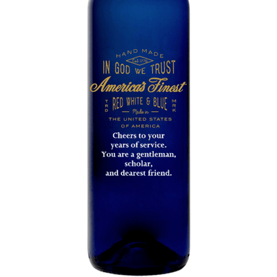Personalized Blue Bottle - America's Finest