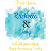 Personalized Blue Bottle - Happily Ever After Couple Label