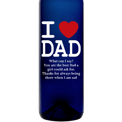 Blue Bottle - I Heart Dad