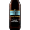 Hanukkah Menorah custom beer bottle by Etching Expressions