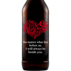 Heart of Love heart shaped design on personalized beer bottle by Etching Expressions