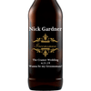 Groomsman traditional design personalized beer bottle wedding favor by Etching Expressions