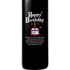 Happy Birthday Cake etched wine bottle birthday gift by Etching Expressions