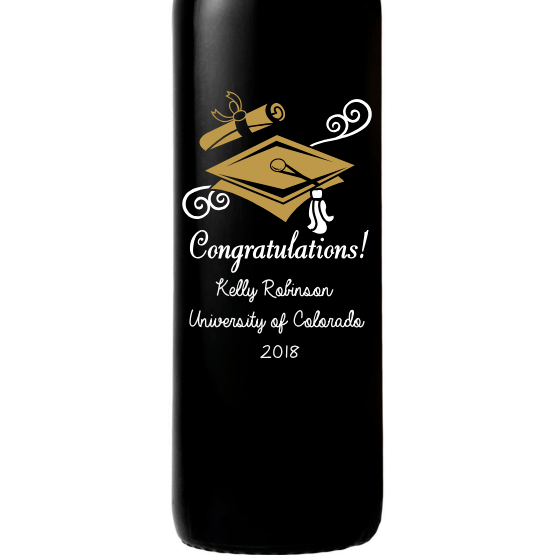 Red Wine - Graduation Cap