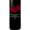 Personalized Red Wine Bottle Gift- Heart of Love customized wine gift
