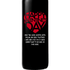 Personalized Etched Red Wine Bottle Gift - Valentines Big Heart