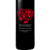 Personalized Etched Red Wine Bottle Gift - Valentines Big Heart